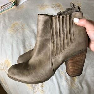 Madden Girl Taupe Dominicc Bootie